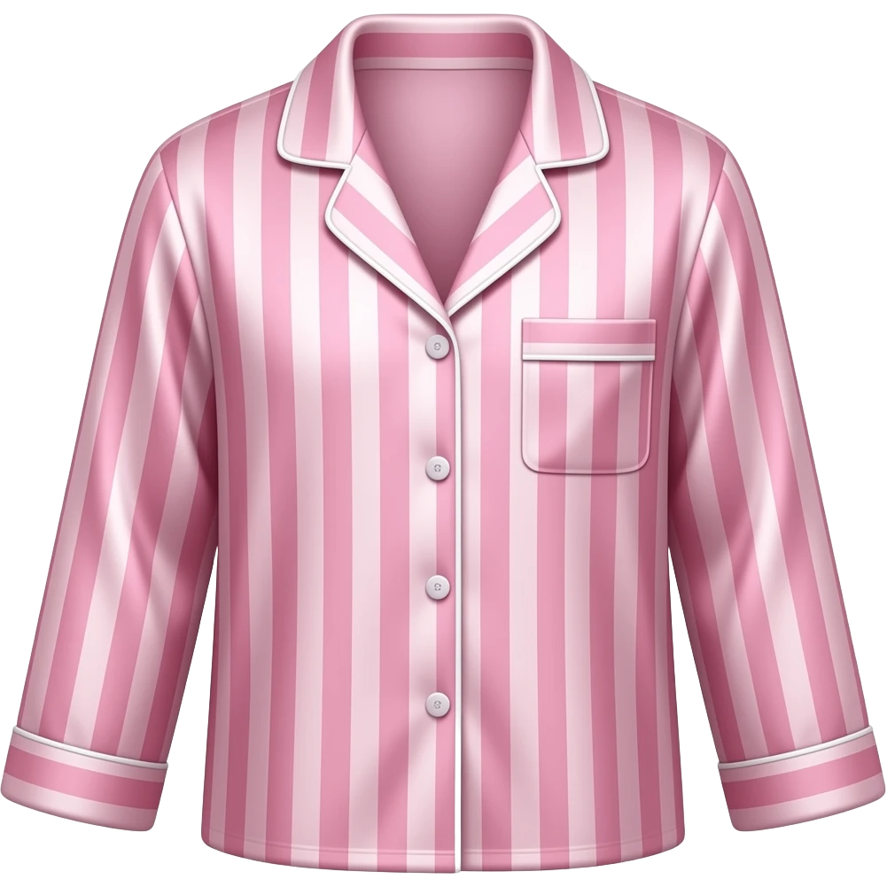 pink striped silk wrinklypijamas emoji