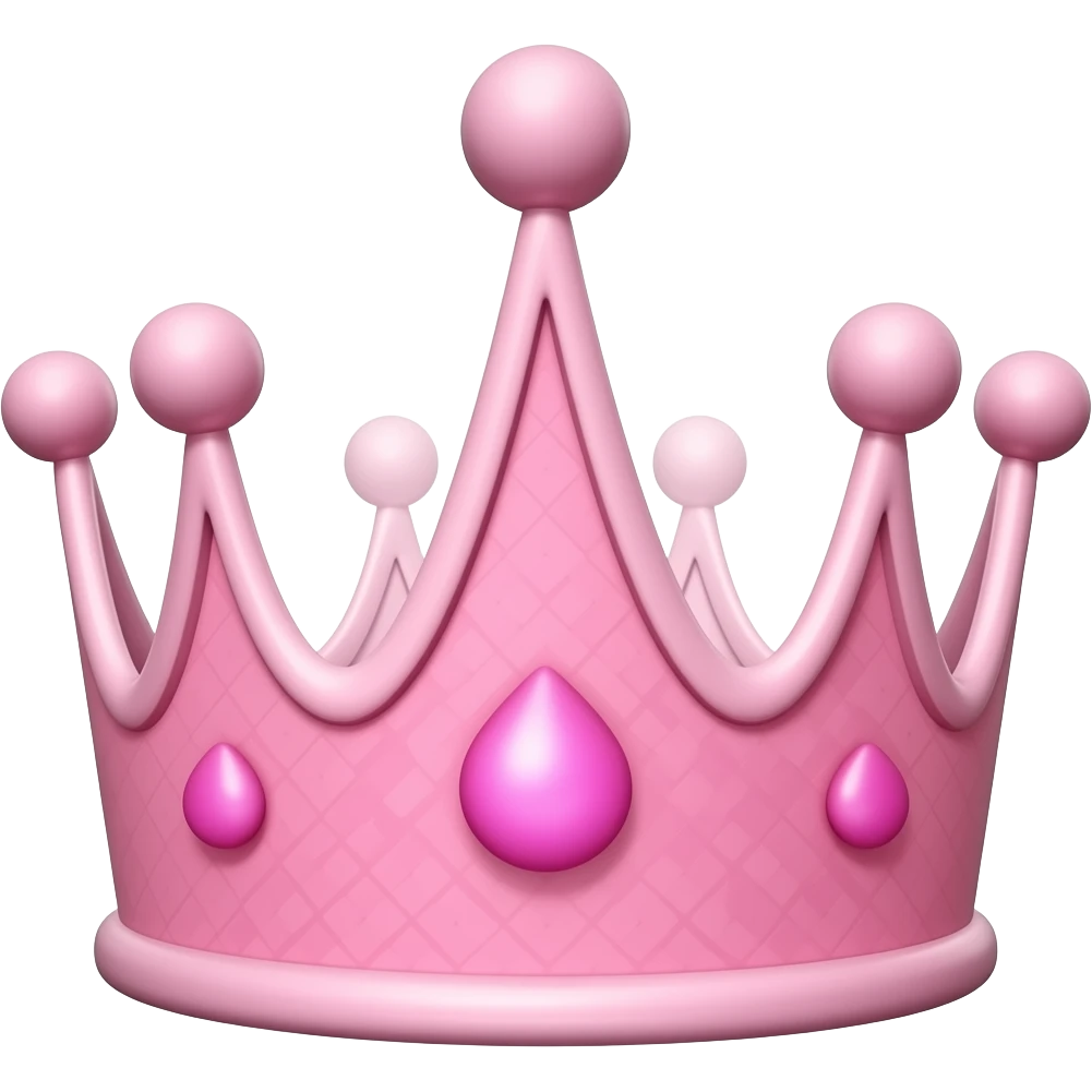 공주같은  연핑크 왕관 emoji