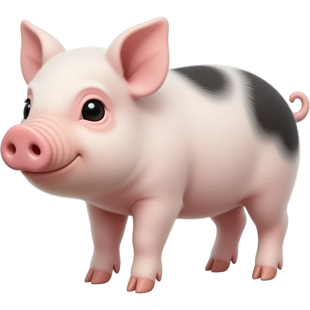Microscopic piglet emoji