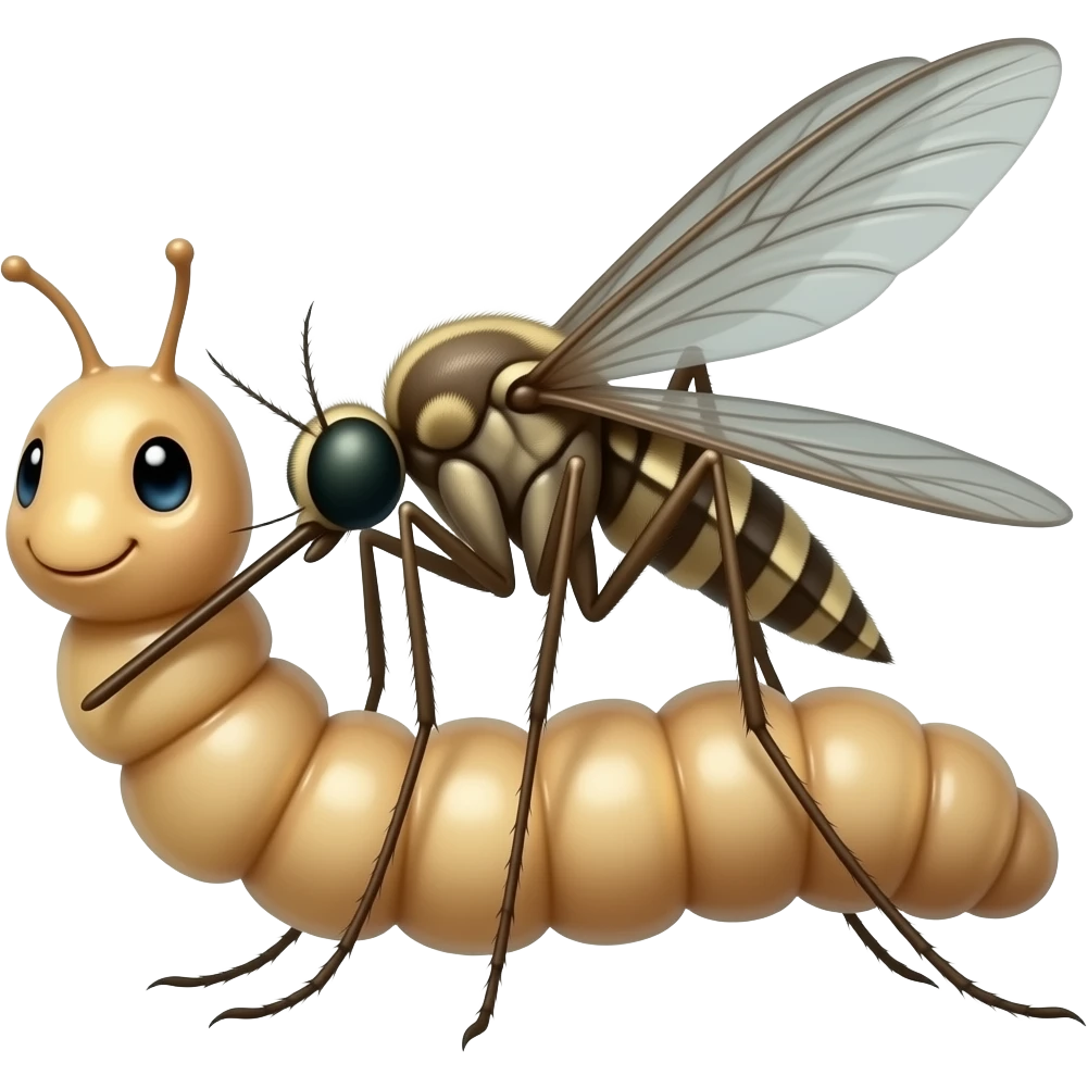 Wrigglers turn to mosquitoes emoji
