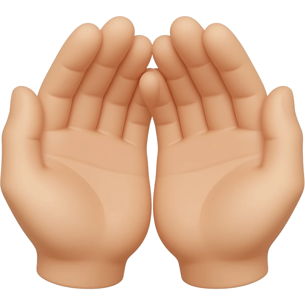 Palmas de las manos juntas emoji