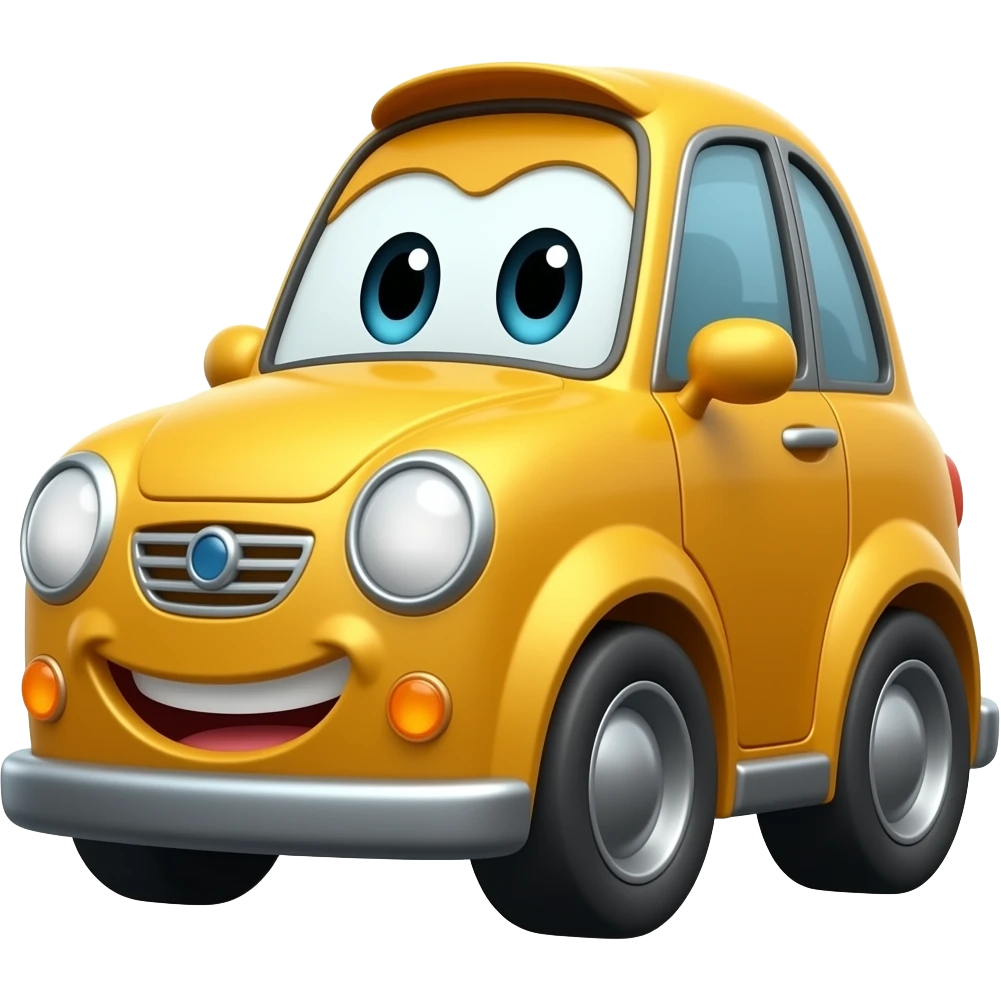 Crazy car emoji