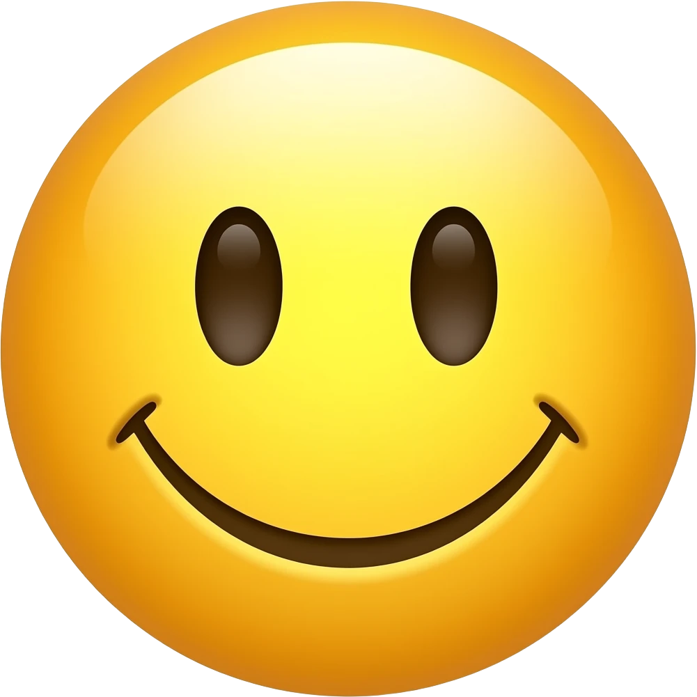 A smiley emoji is not a person, but a smiley face emoji