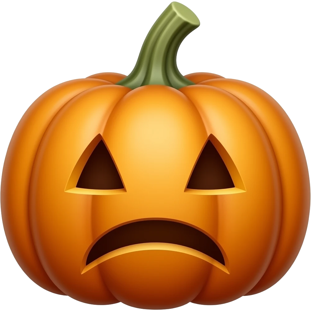 sad pumpkin emoji