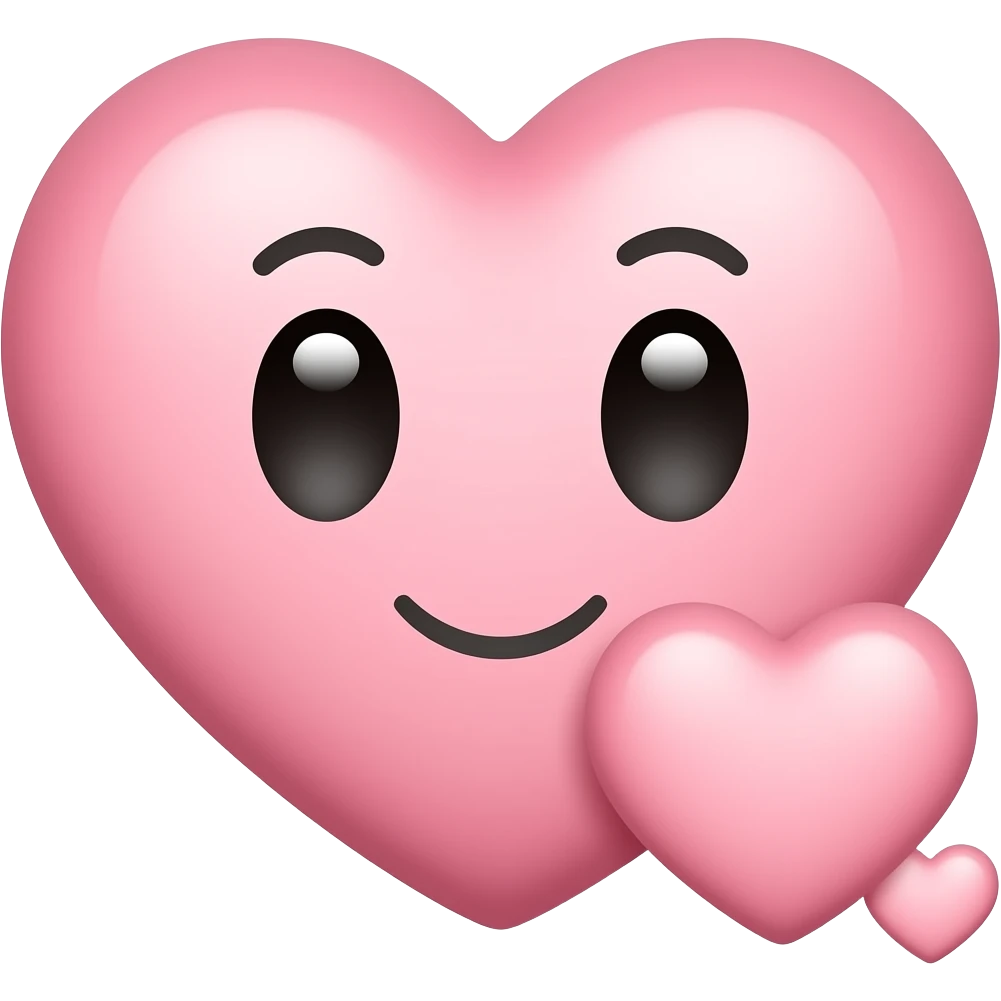Сердечки  и воздушными поцелуями emoji