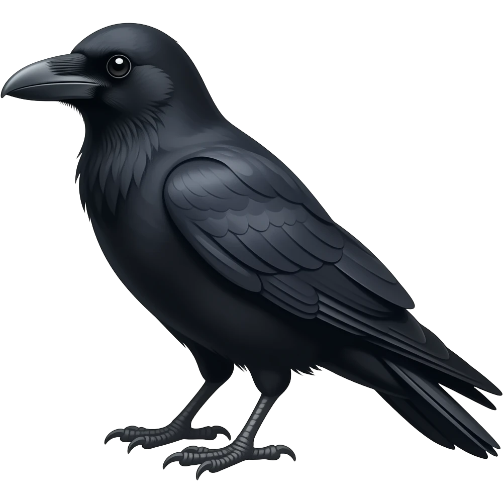 black crow emoji