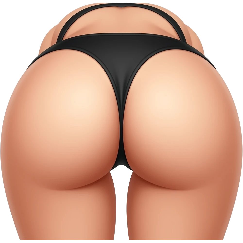 Female butt bent over emoji