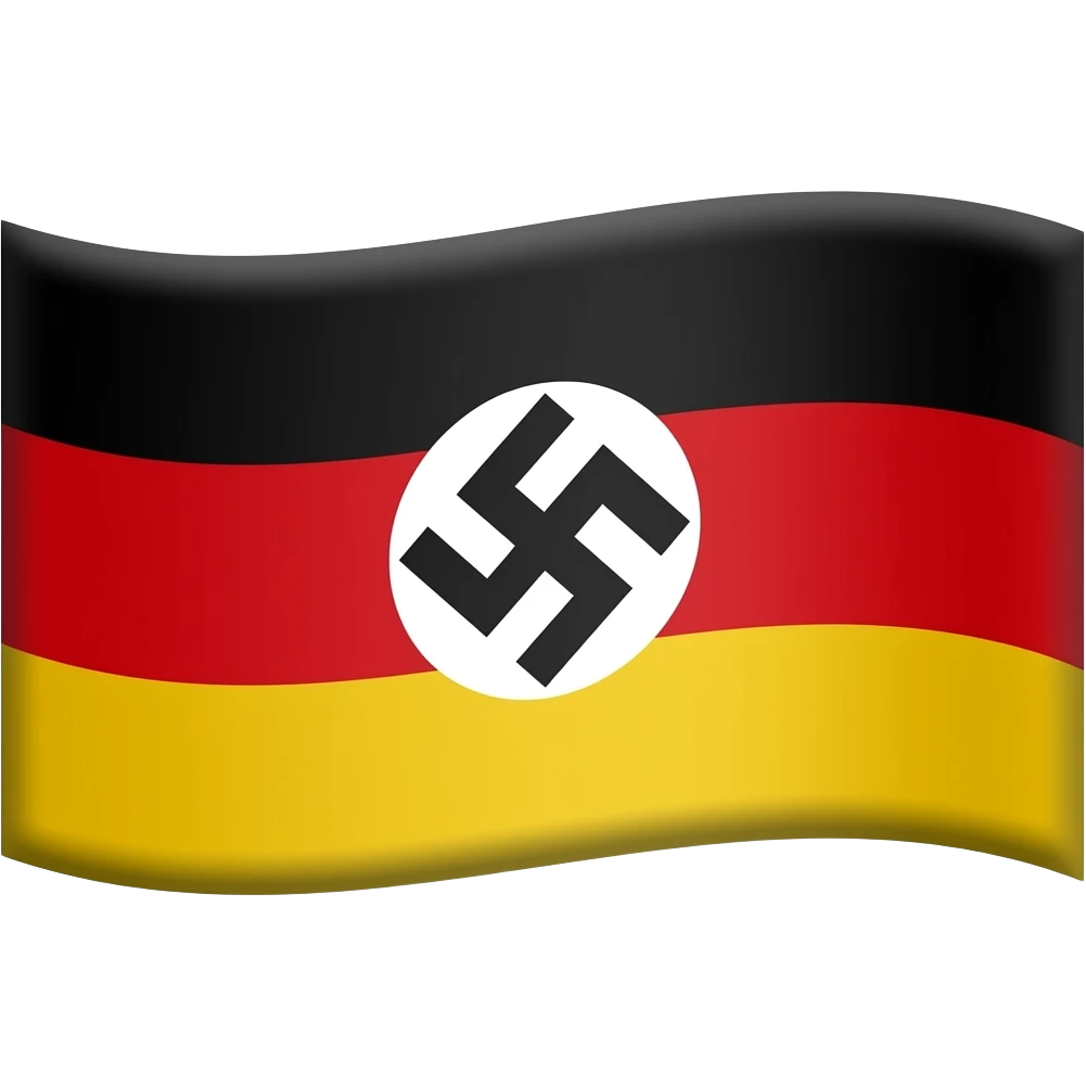 Nazi germany flag with swastika emoji