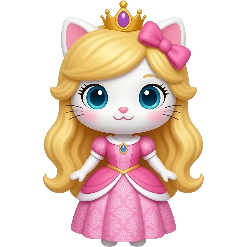 Princess kitty doll emoji