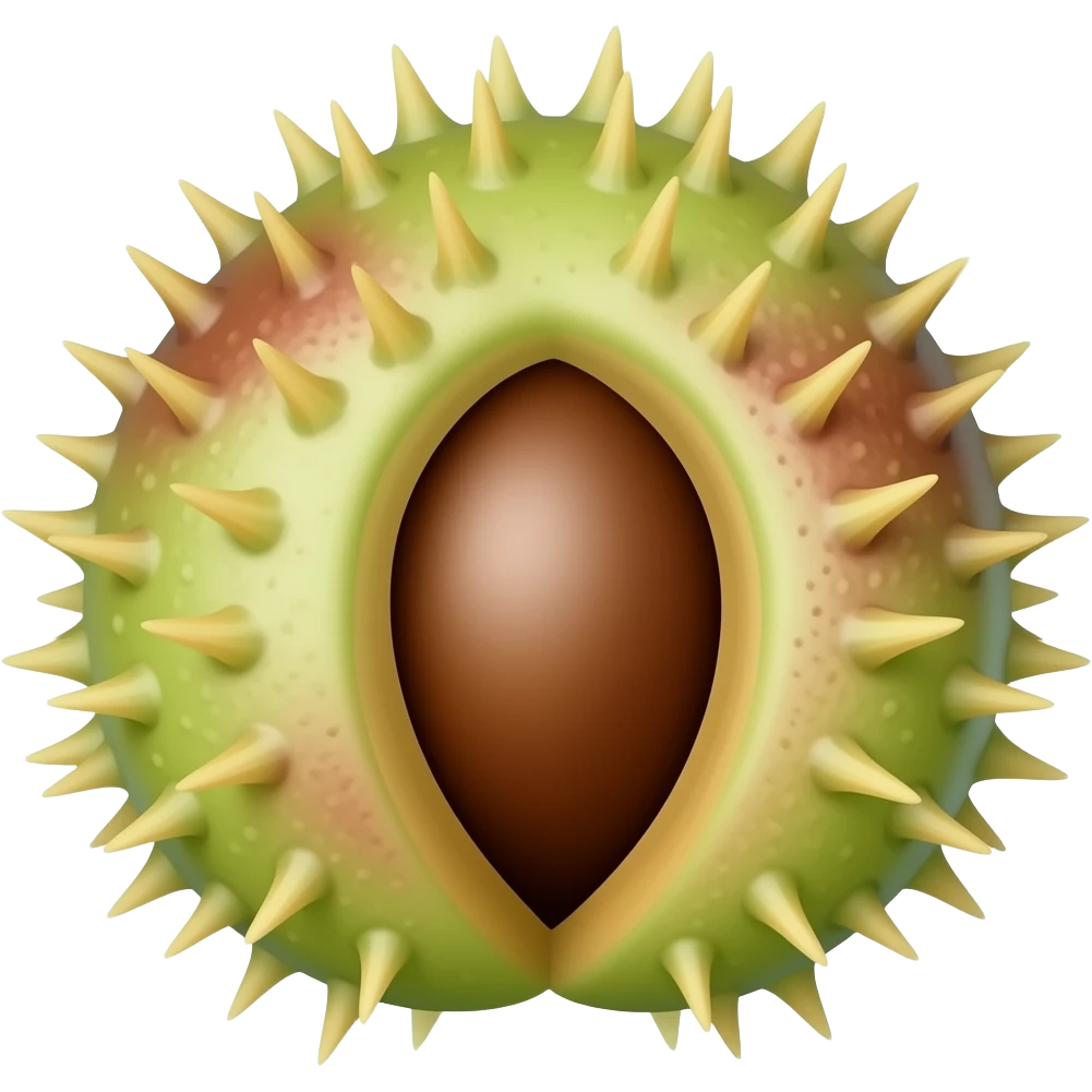 нарисуй реалистичные цветы каштана emoji