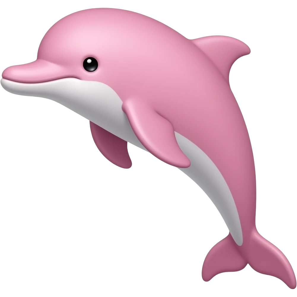 Pink dolphin emoji
