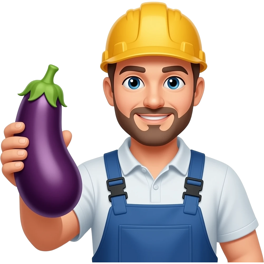 🍆👨🏻‍🏭 emoji
