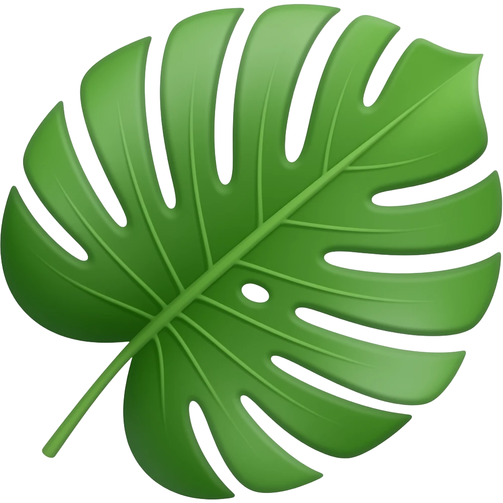mostera leaf emoji
