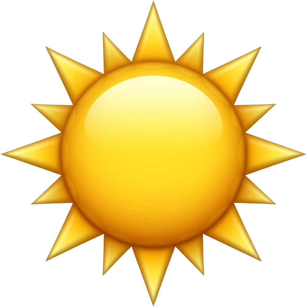 Sun emoji
