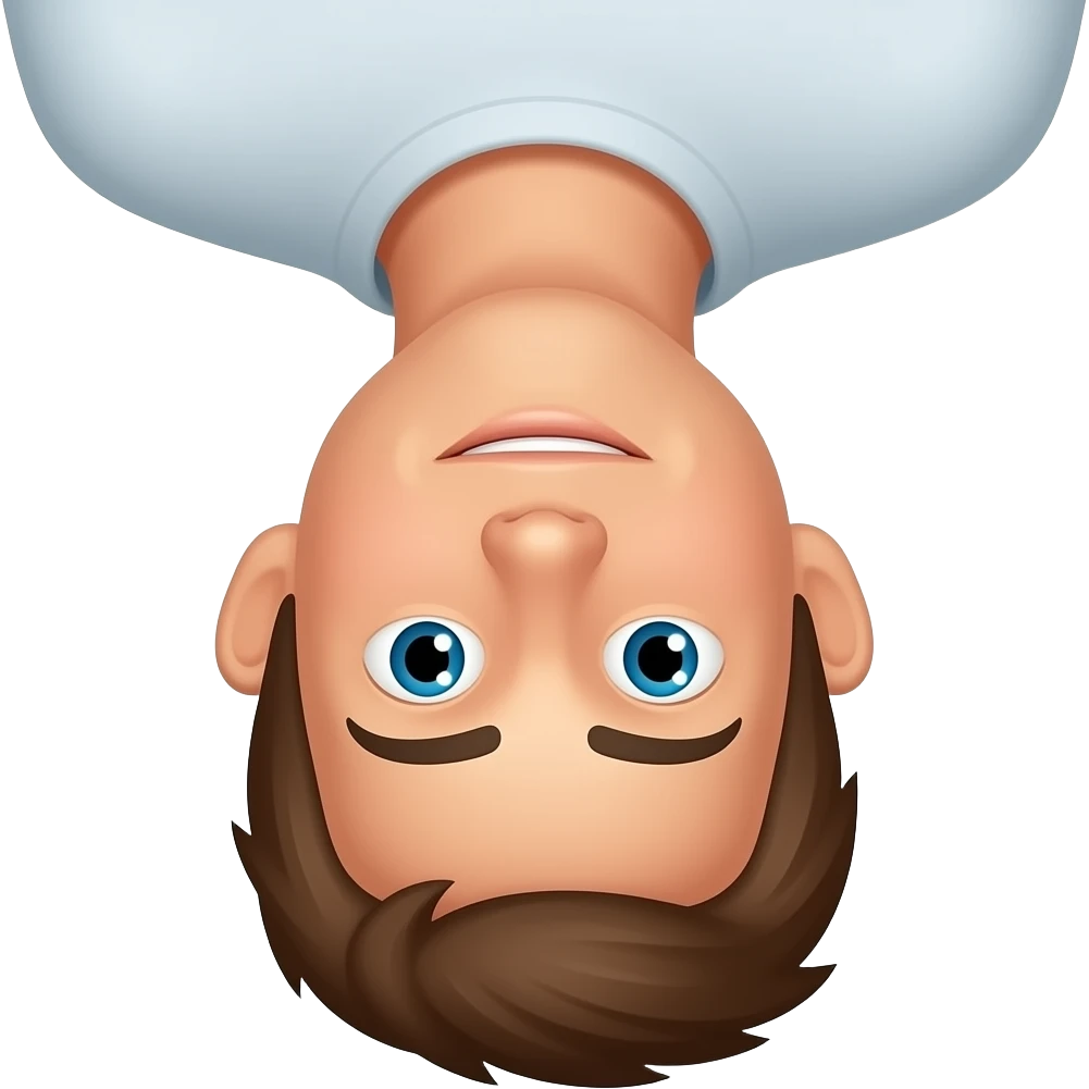 Upside down emoji