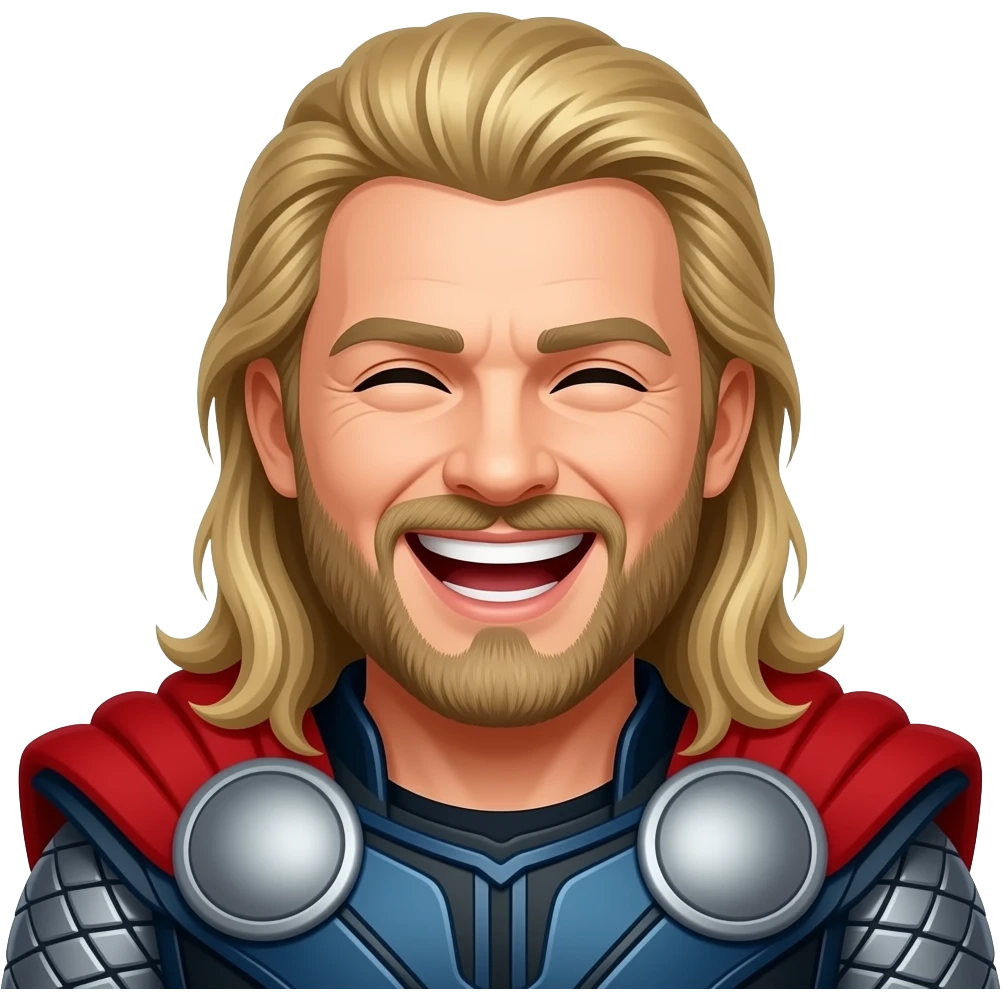 Haz a thor riendose demasiado emoji