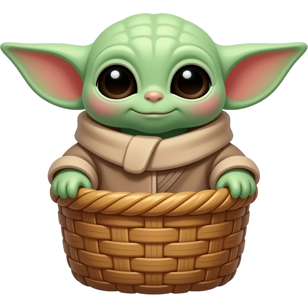 grogu floating basket emoji