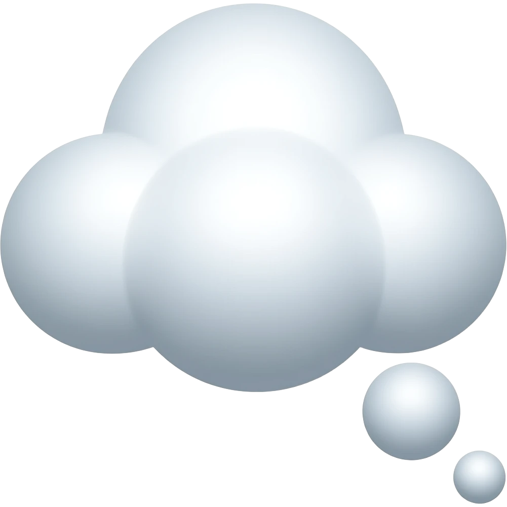 thinking cloud emoji
