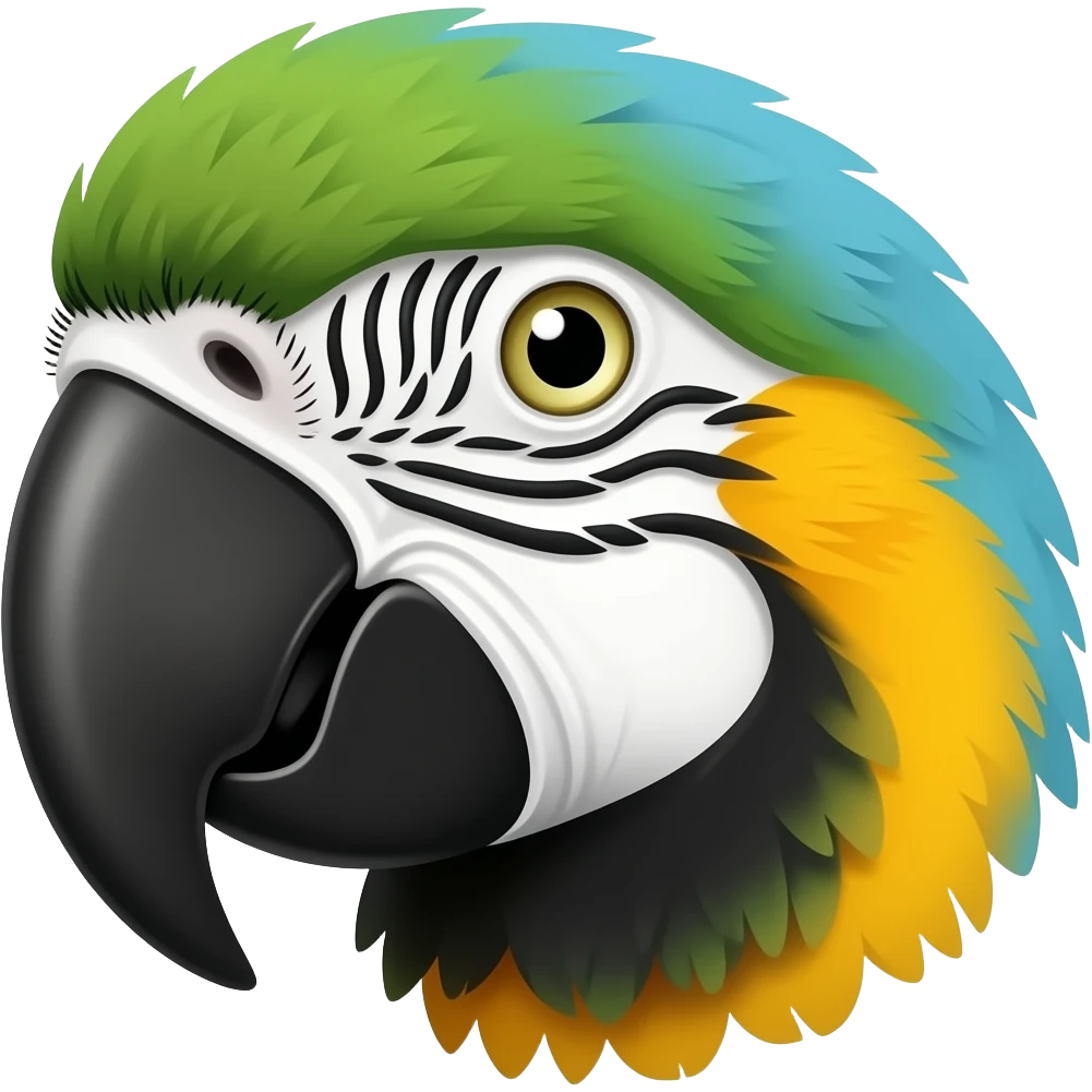 Macaw head emoji
