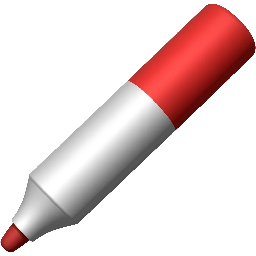 red marker emoji