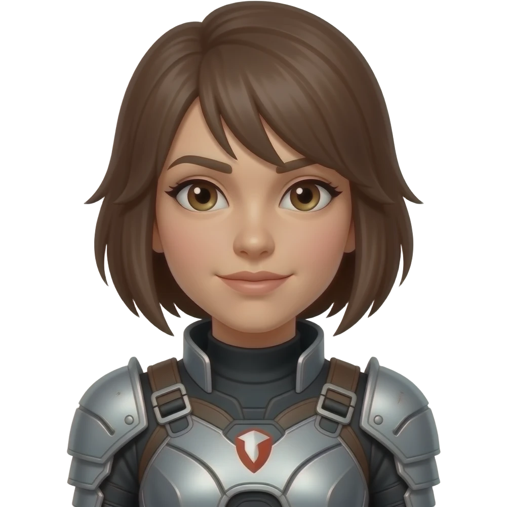 Fighter girl emoji