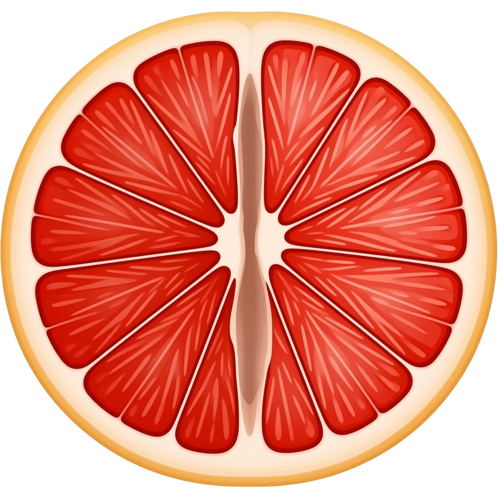 grapefruit both halves emoji