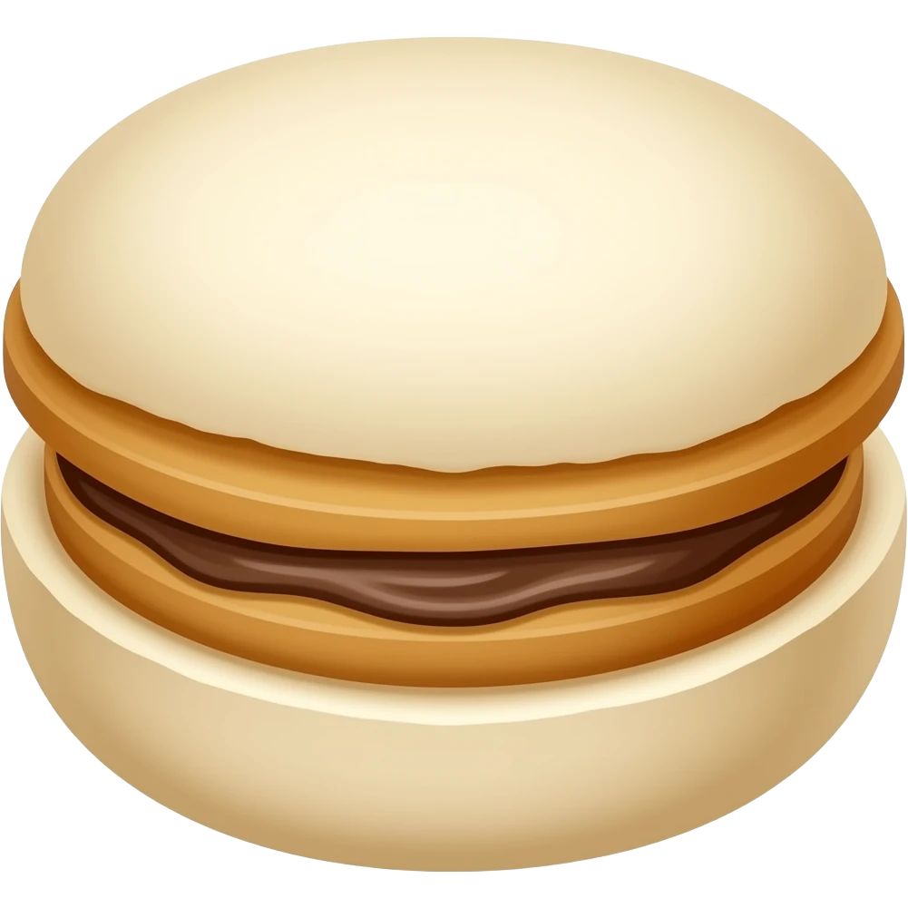 alfajor blanco de tres capas emoji