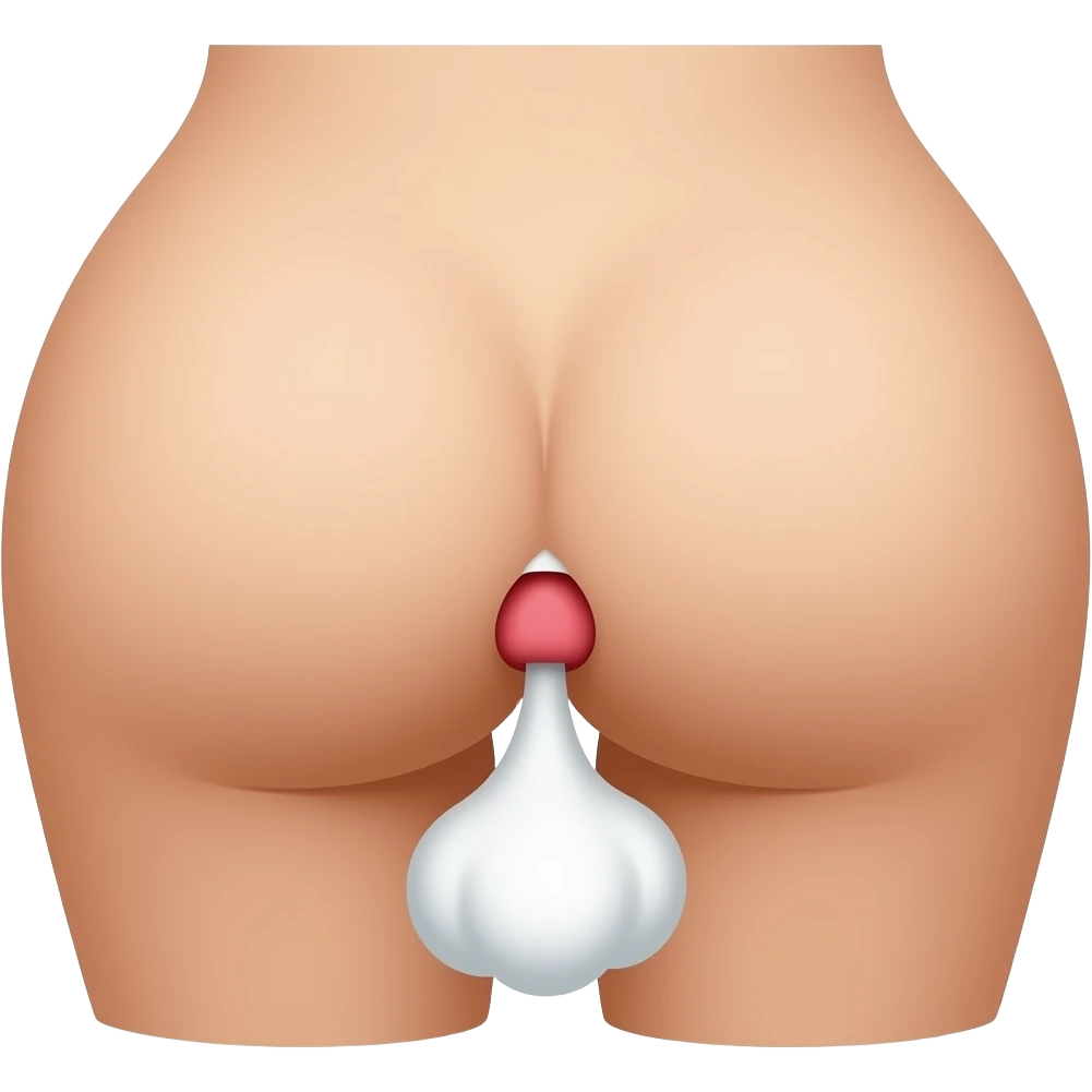 Butt hole farting emoji