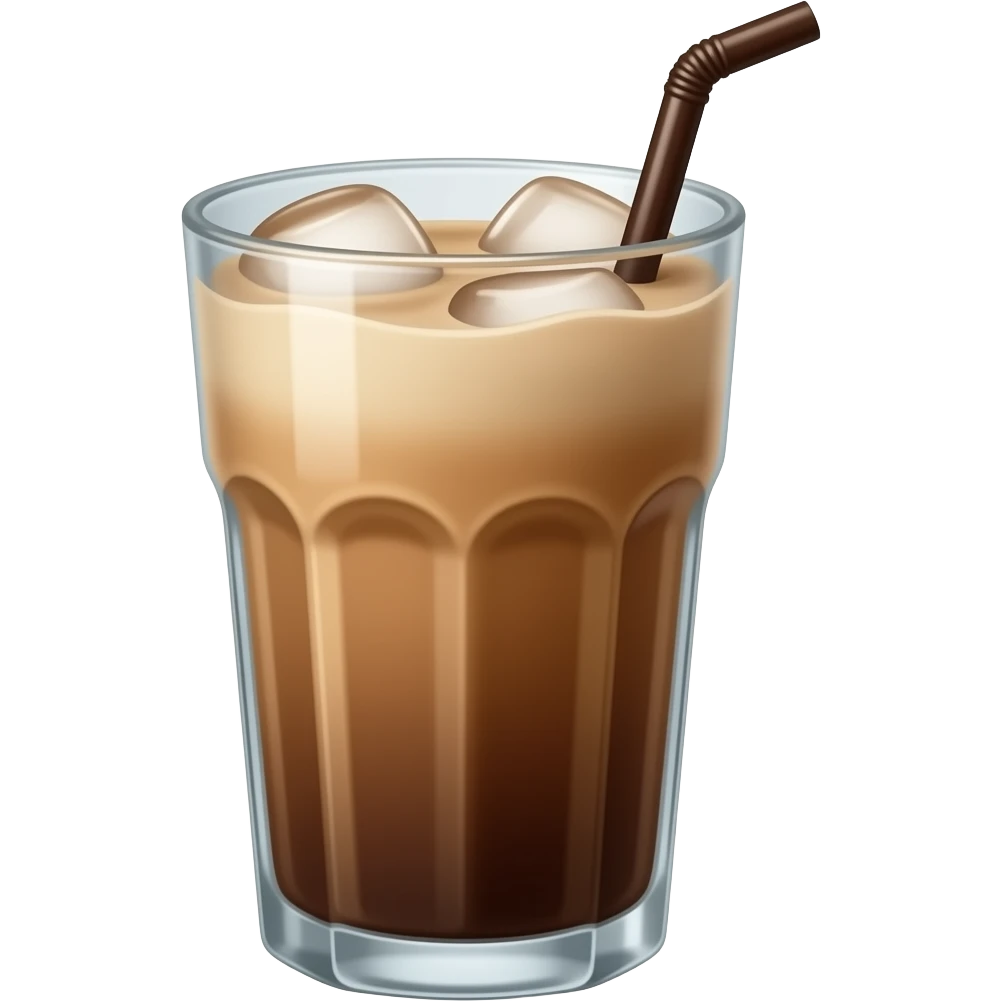 Iced latte emoji