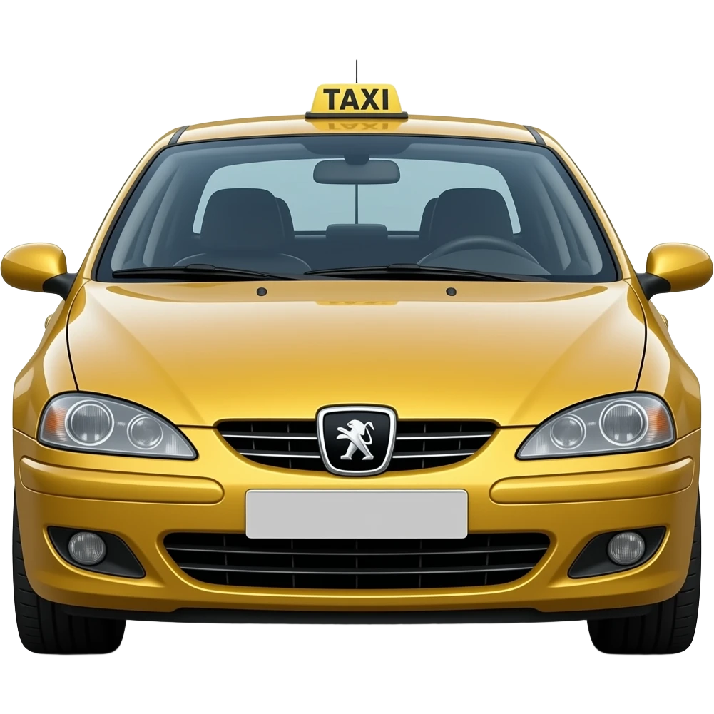 taxi marseille peugeot 406, hyper realistic highly detailled emoji