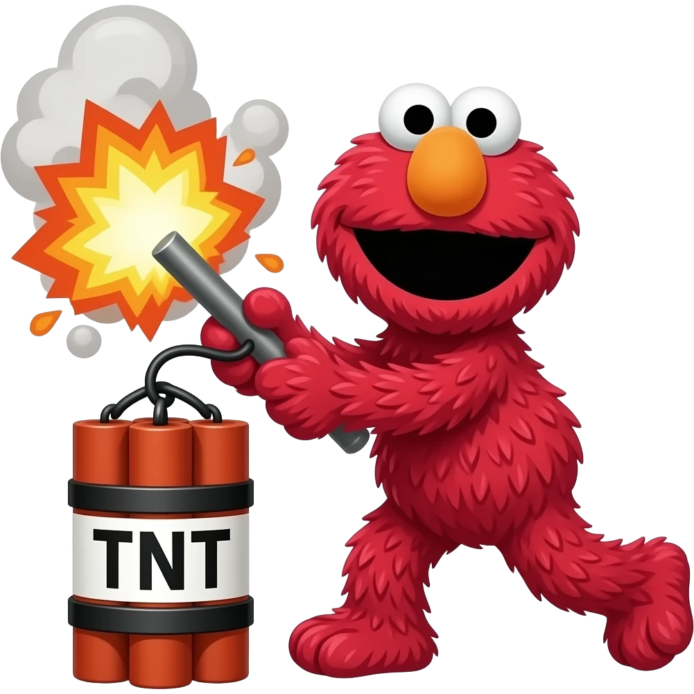 ELMO TNT push shot exploder emoji
