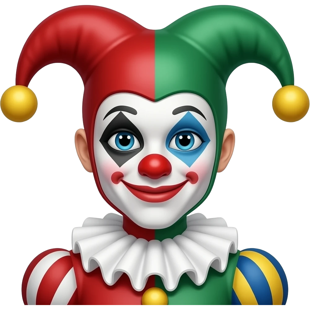 Harlequin de the freak circus emoji