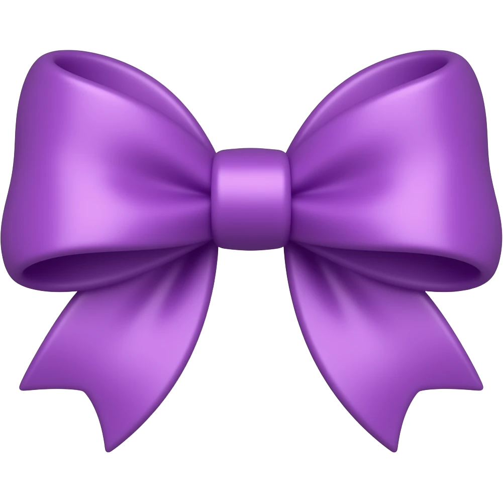 fiocco viola emoji