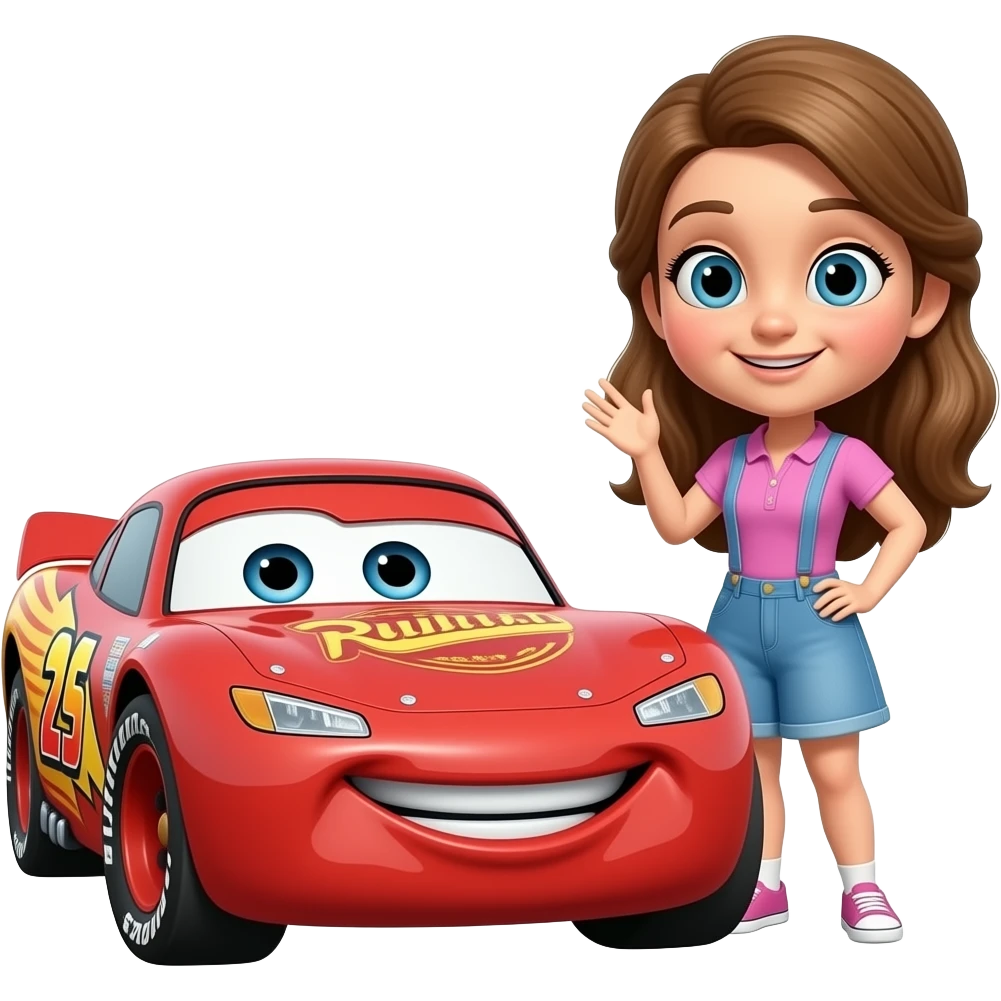 saetta mcqueen e sally insieme emoji