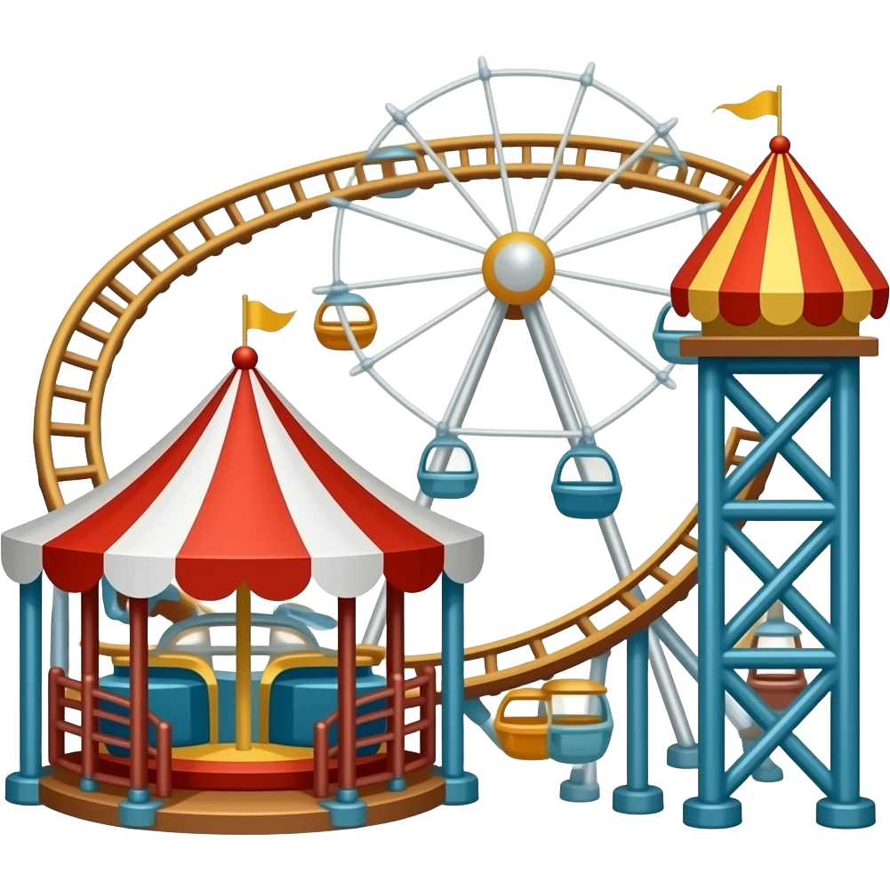 amusement park Drop Tower emoji