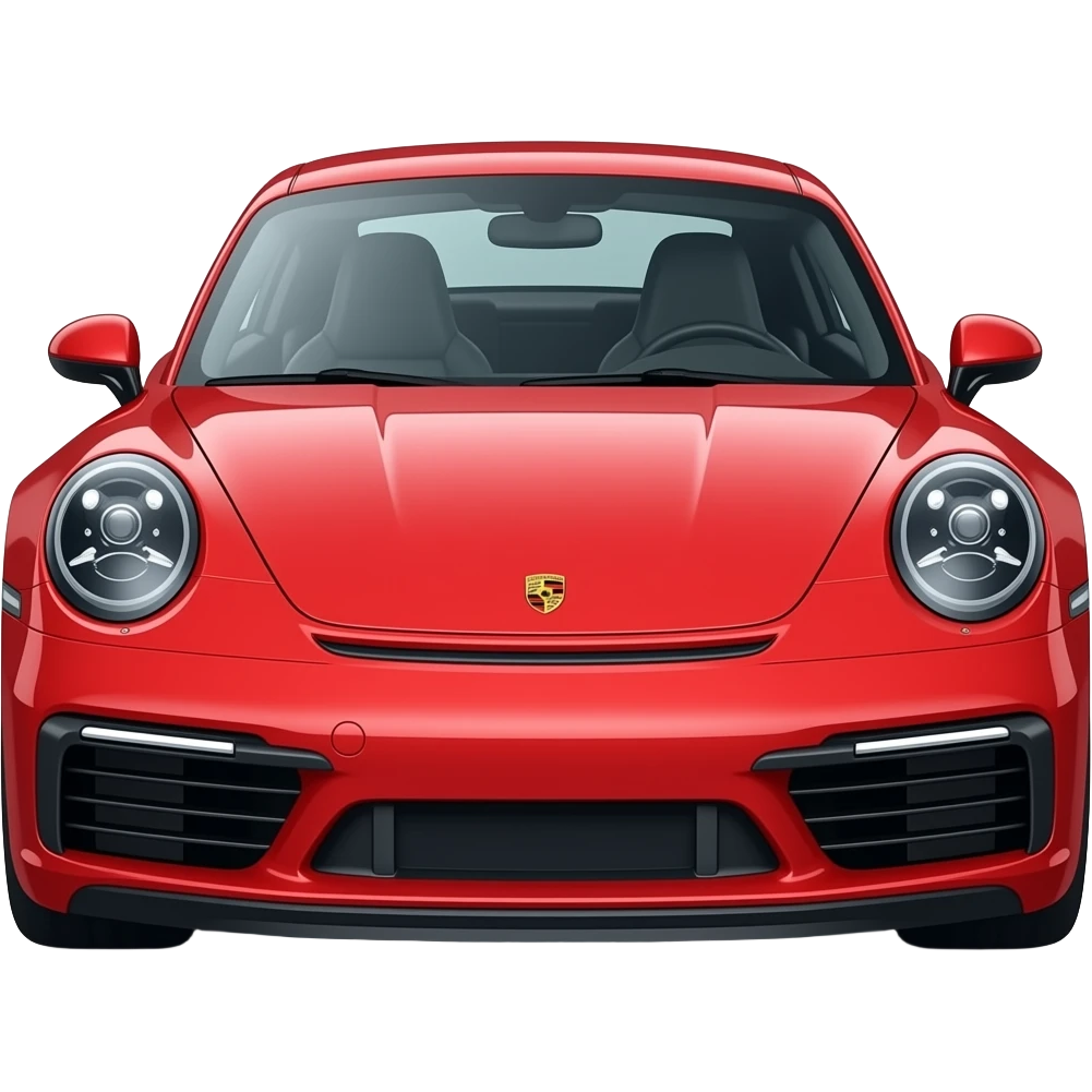 red prosche carrera emoji