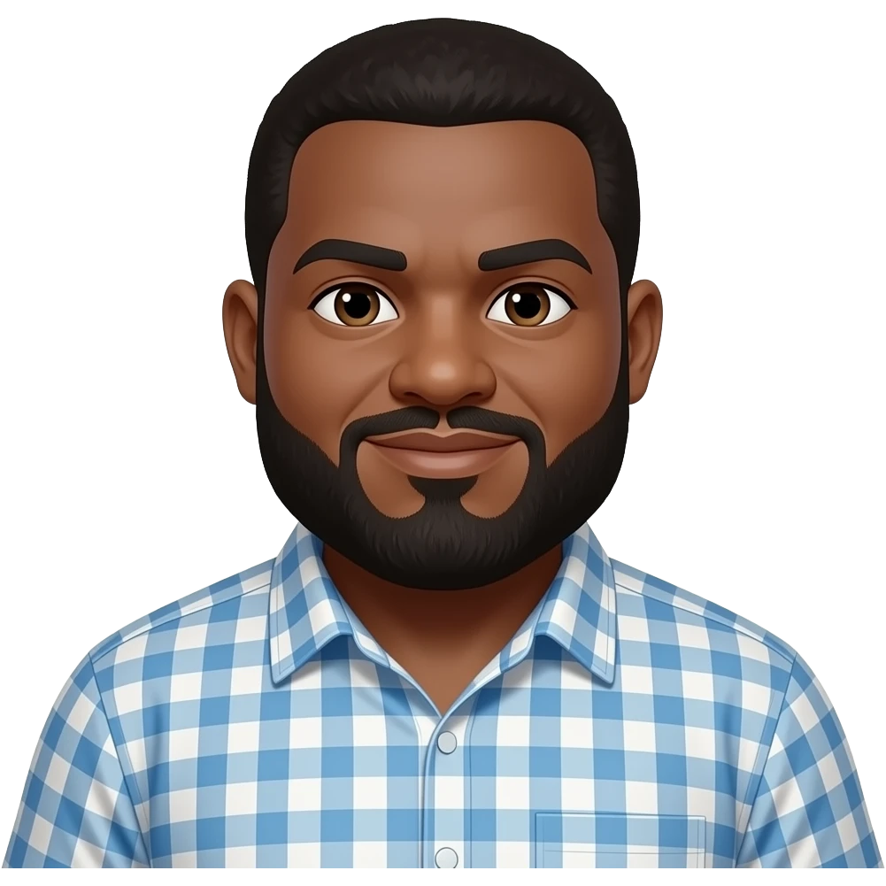 really fat black guy emoji