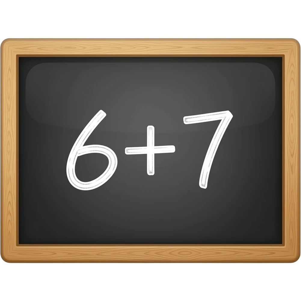 6+7 emoji