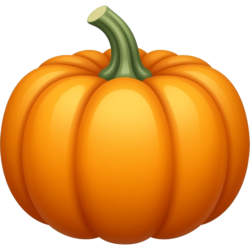 Plain pumpkin emoji