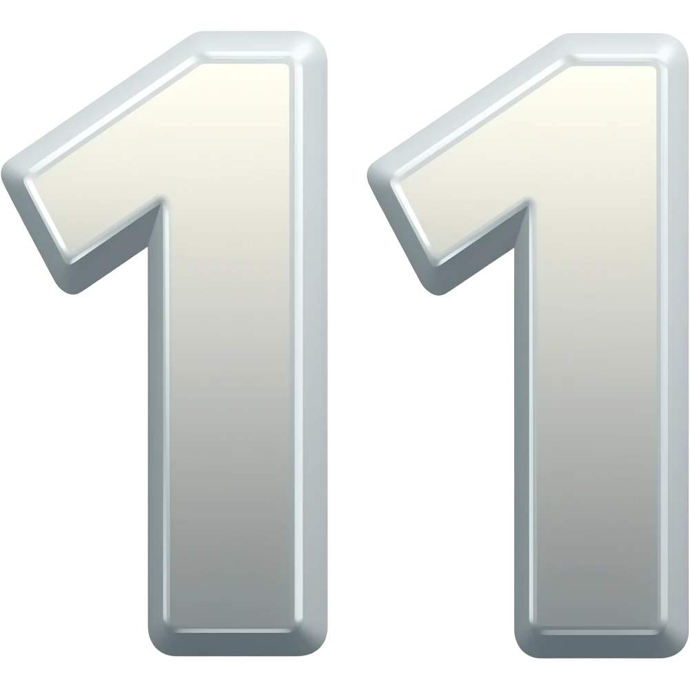 number 11 emoji