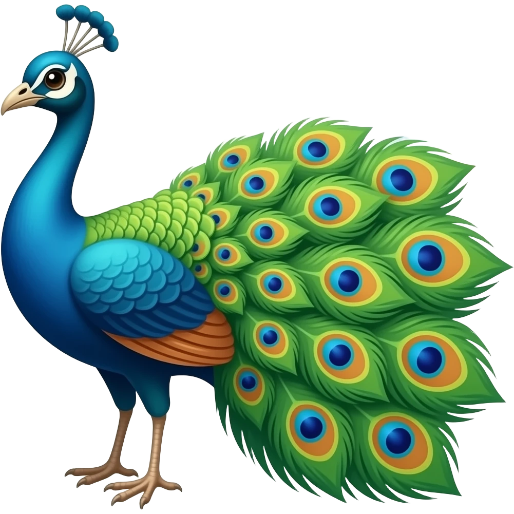 🦚🌈 emoji