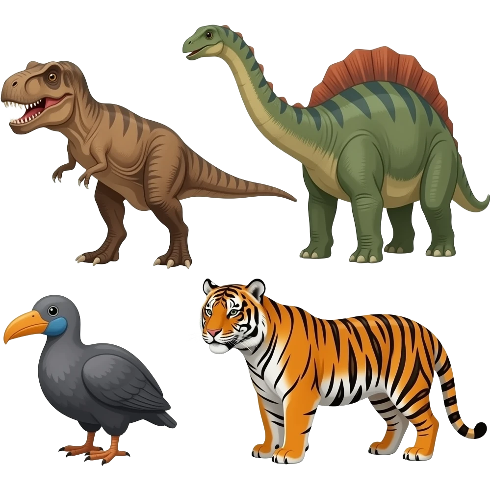 🦖🦕🦣🦤🐯 emoji