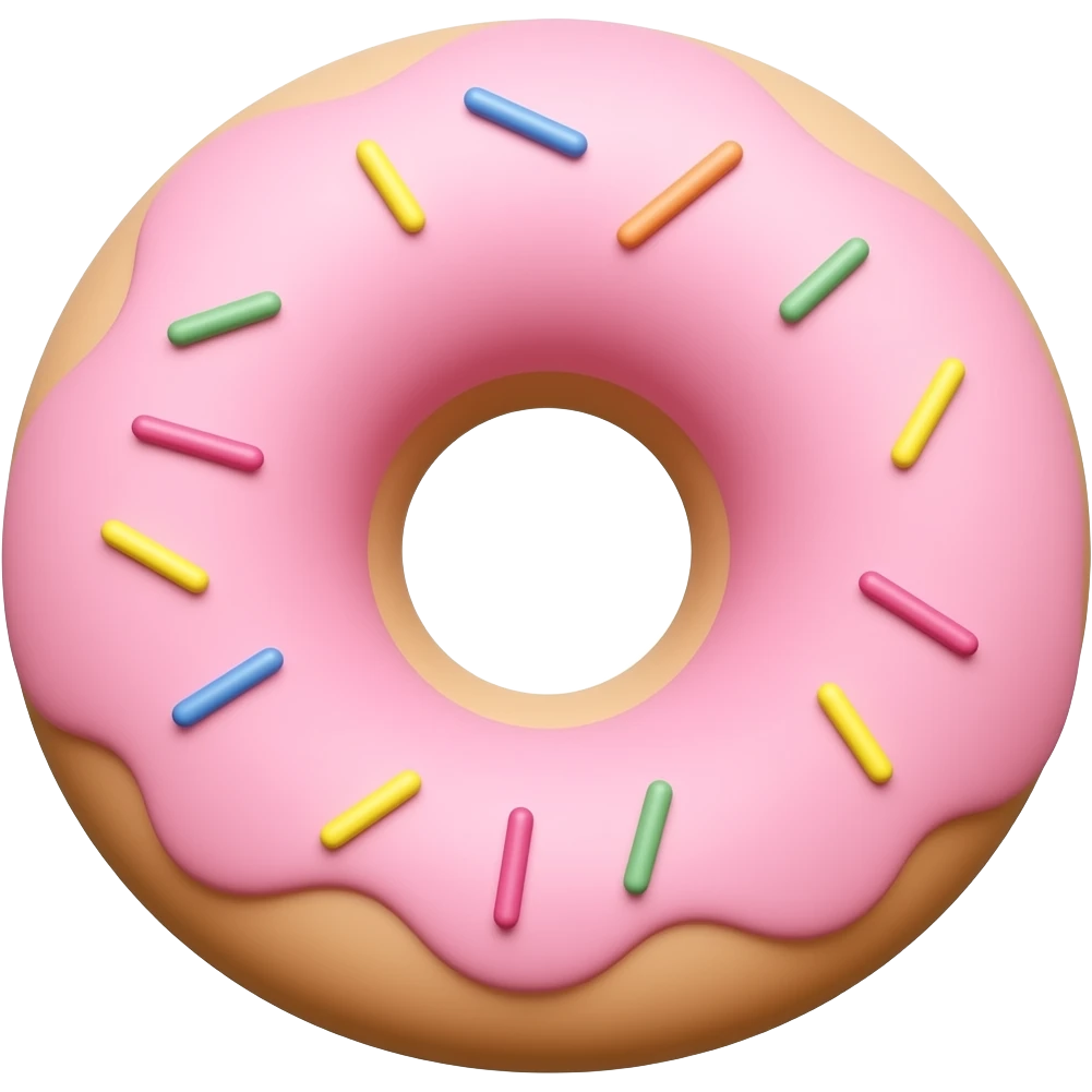 핑크 꽈배기 모양 마시멜로 emoji