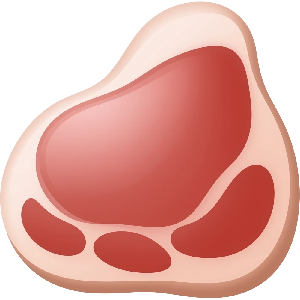 undercooked meat emoji