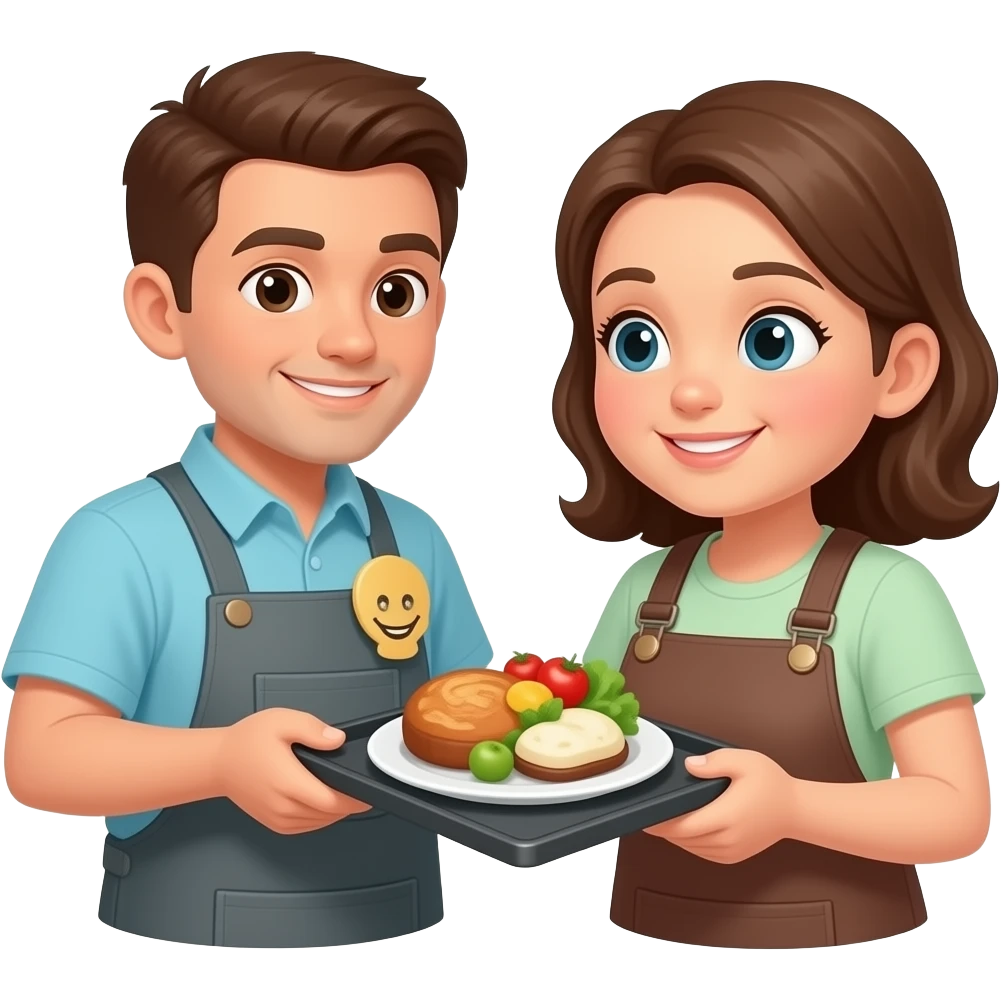 accepts an order at a restaurant emoji