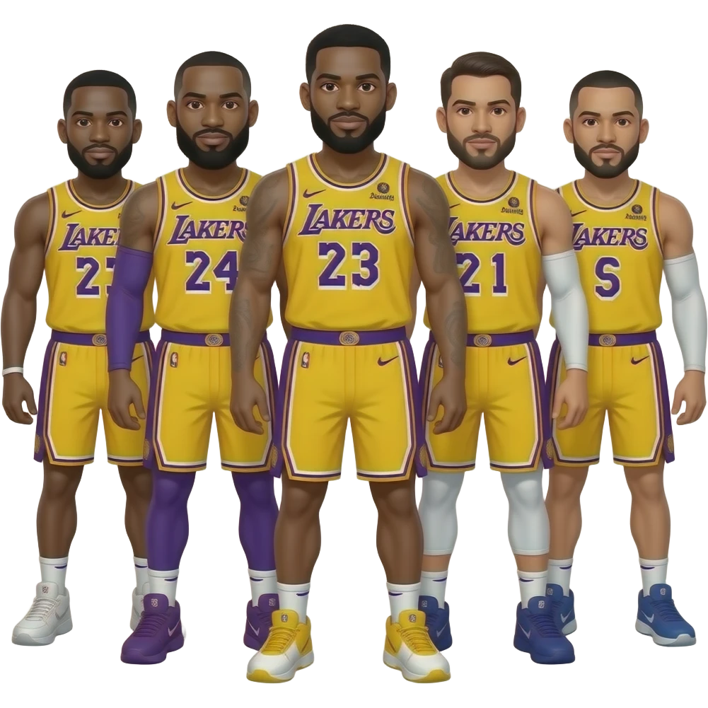 lakers in 5 emoji