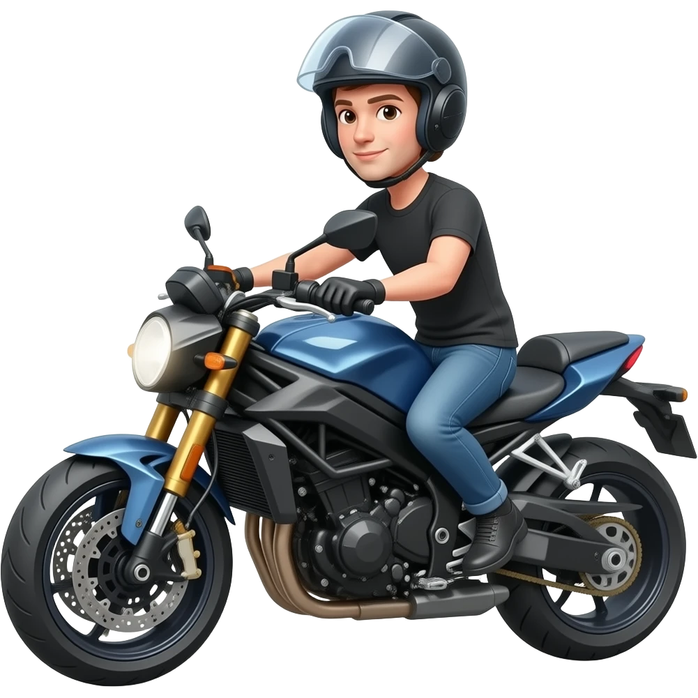 destined to ride motorcycle emoji | AI Emoji Generator