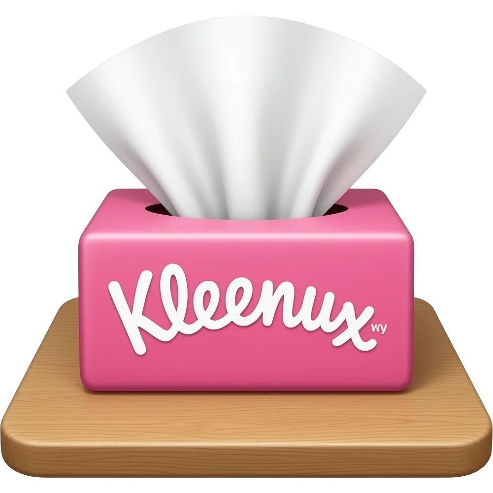 Pink kleenex box emoji