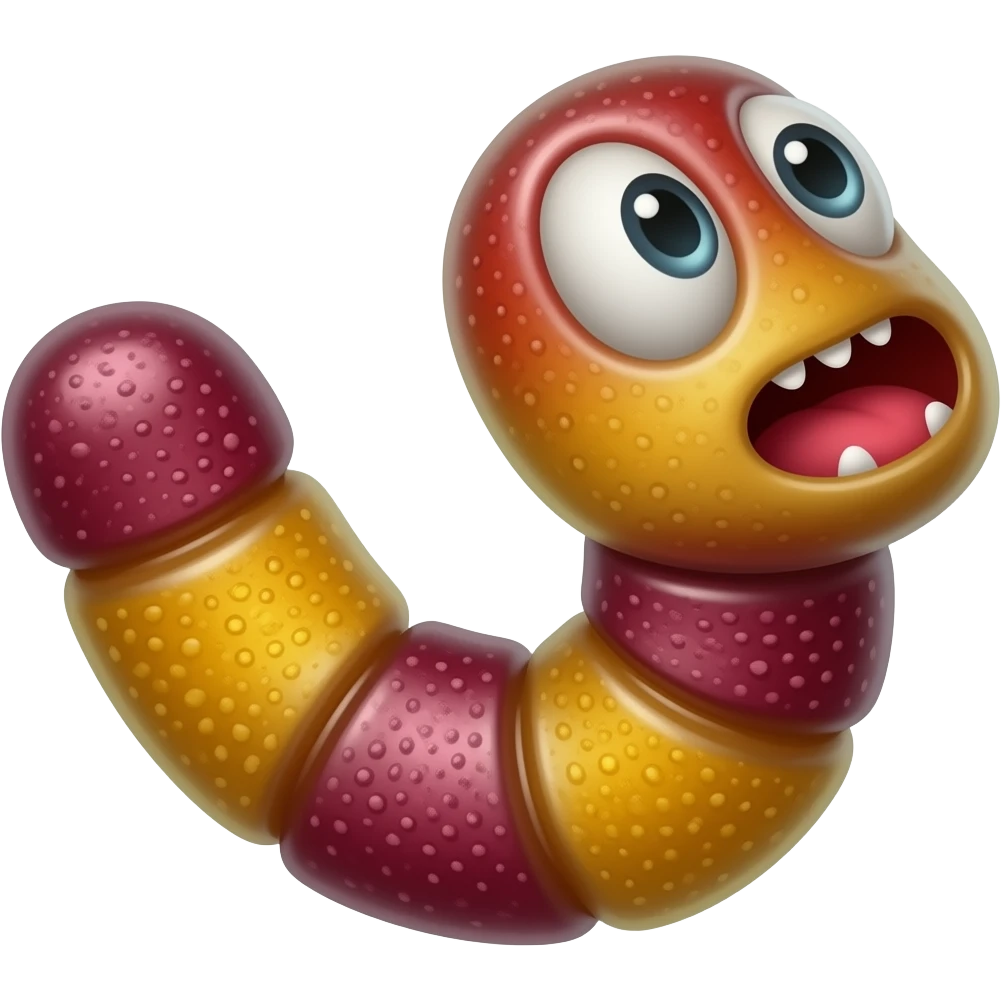Gummy Worm emoji