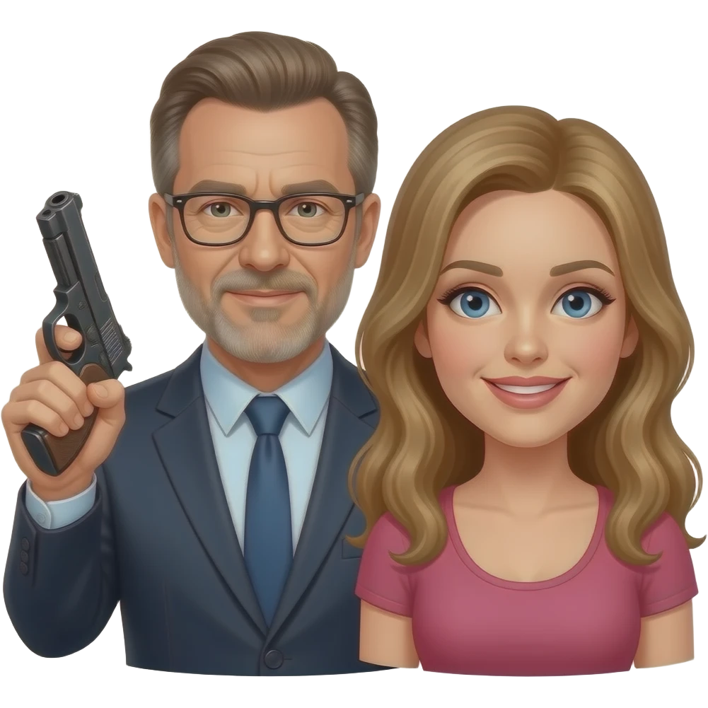 john mcafee gun womans emoji